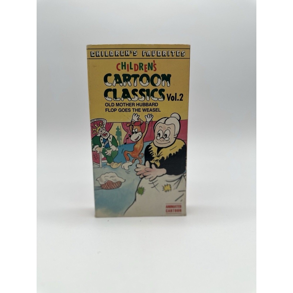 Children's Cartoon Classics Vol. 2 Old Mother Hubbard / The Three Bears VHS RARE